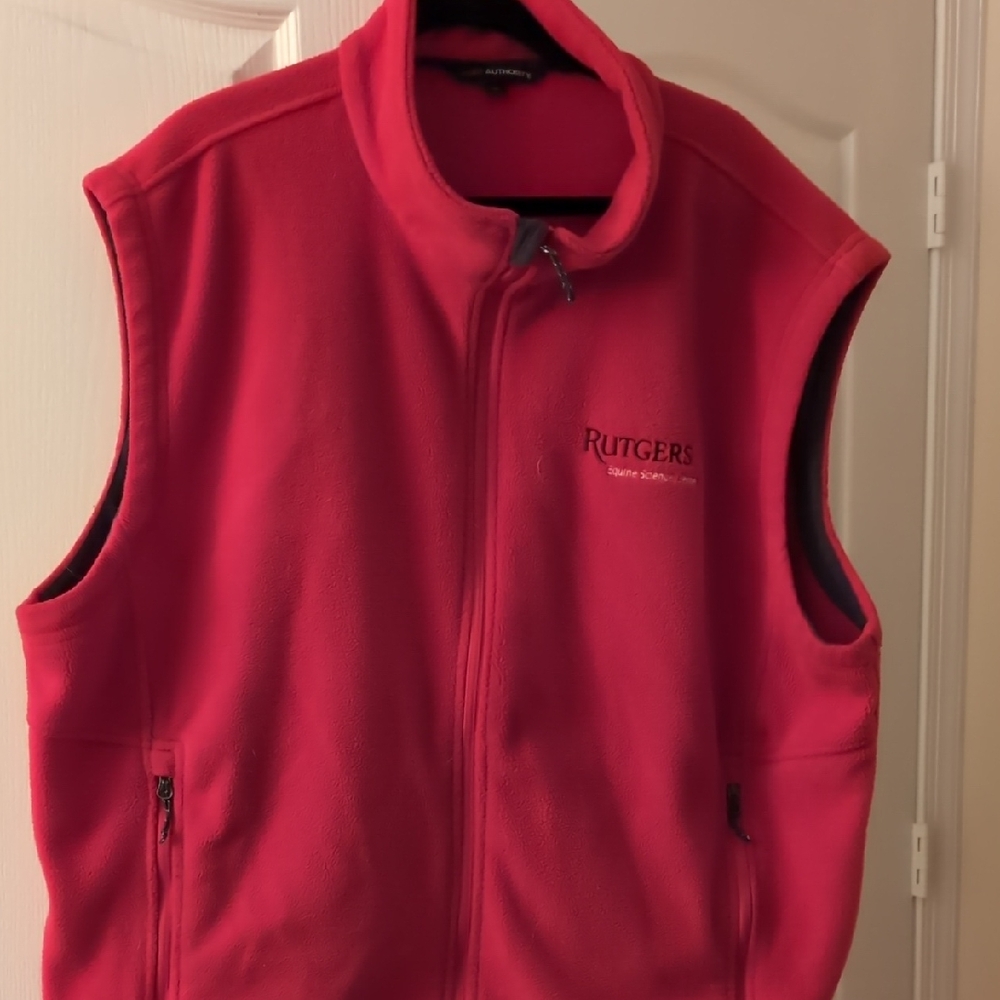 Red Rutgers Fleece Vest